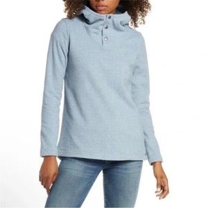The North Face Knit Stitch Light Blue Pullover Fleece Hoodie Size XSmall